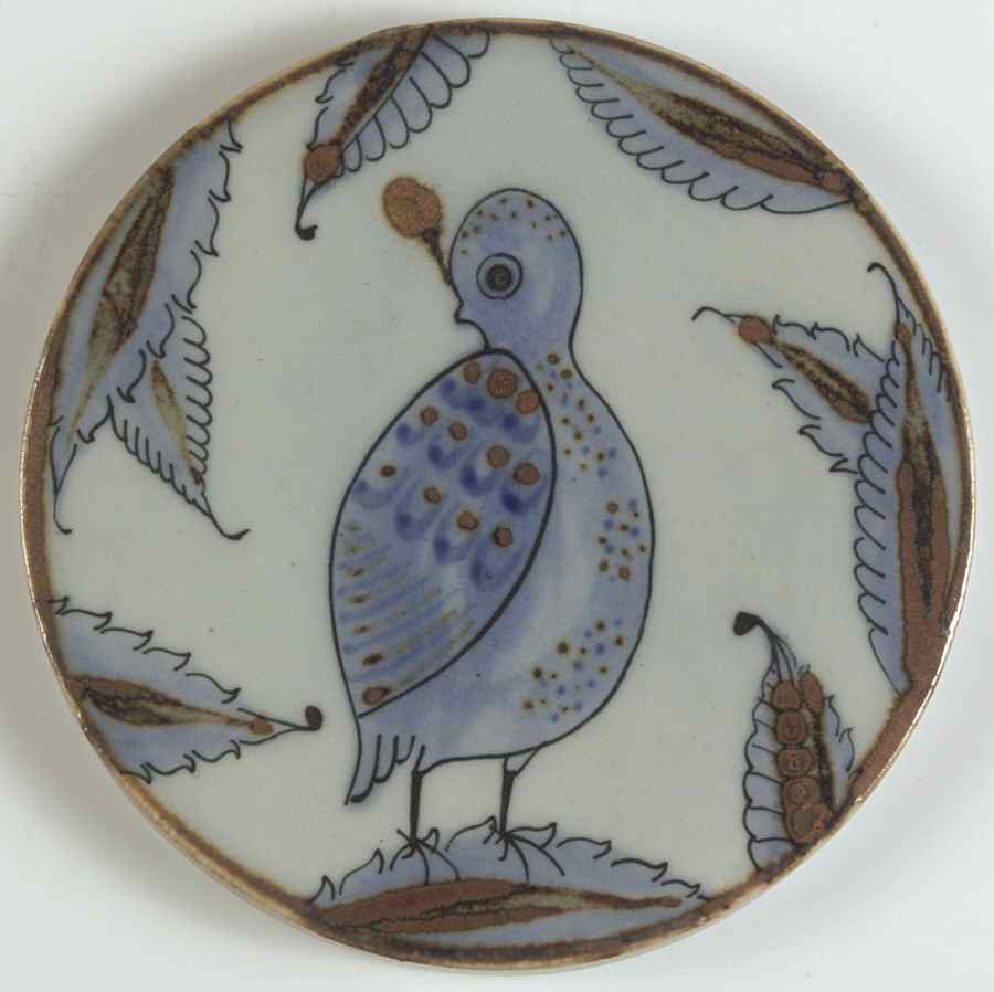 El Palomar Blue Tea Tile by Ken Edwards Pottery-1
