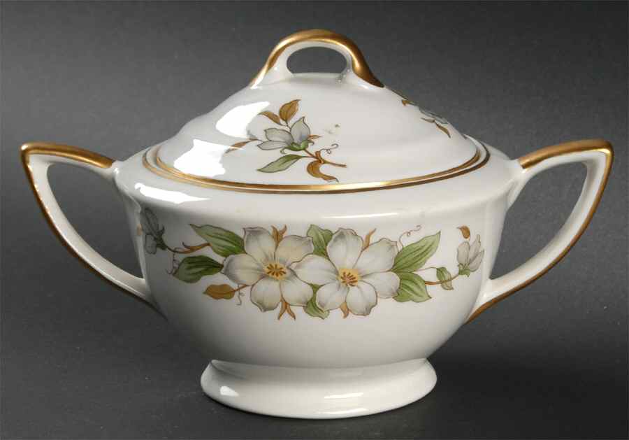 Arlington Sugar Bowl & Lid by Embassy (American)-1