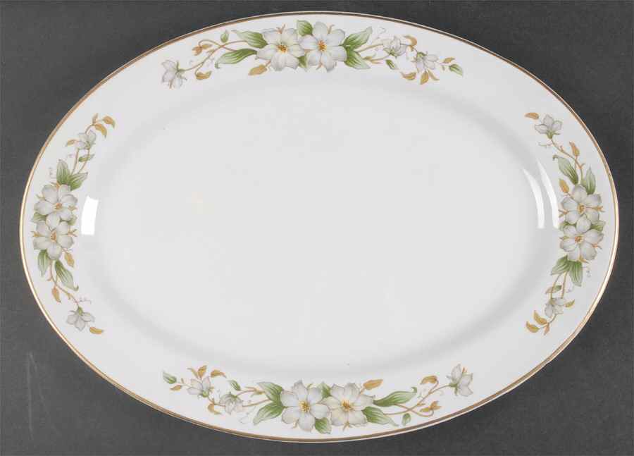 Arlington 15" Oval Serving Platter by Embassy (American)-1