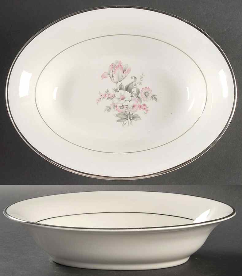 EMB1 10" Oval Vegetable Bowl by Embassy (American)-1