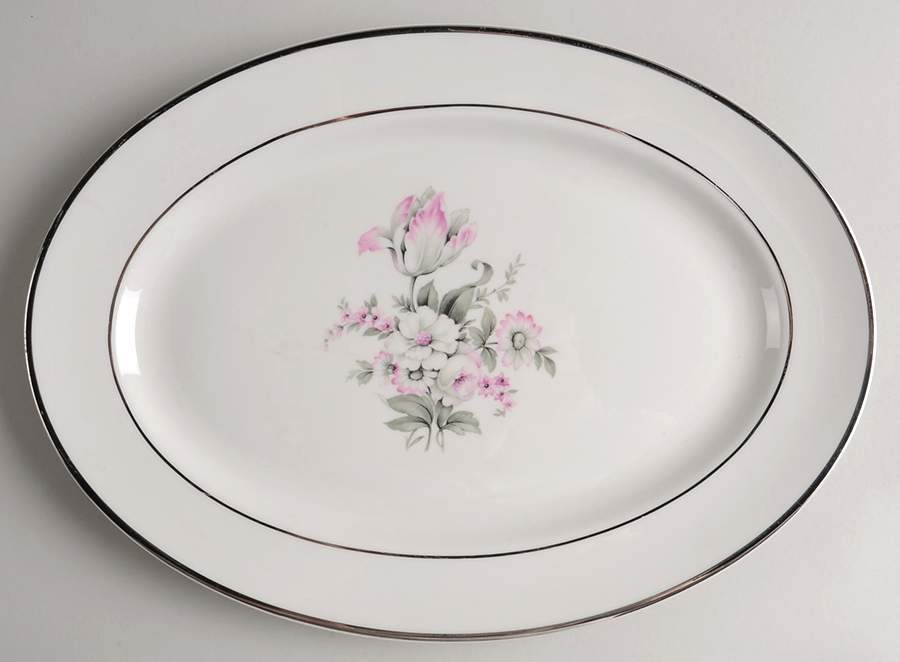 EMB1 13" Oval Serving Platter by Embassy (American)-1