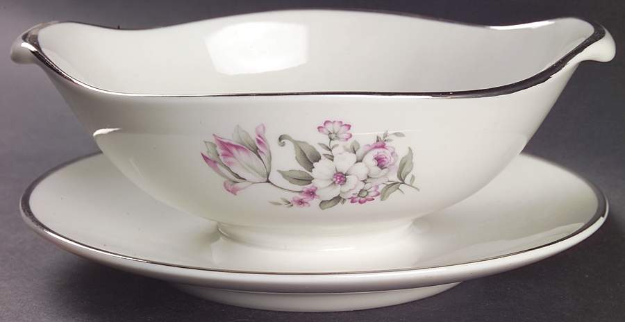 EMB1 Gravy Boat with Attached Underplate by Embassy (American)-1