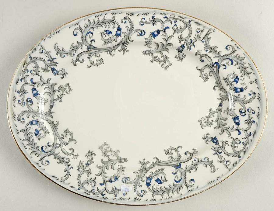 EMB15 (USA) 11" Oval Serving Platter by Embassy (American)-1