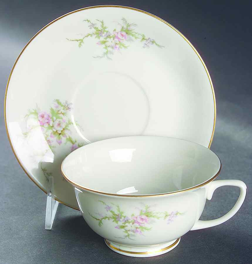 EMB8 (AMERICAN) Footed Cup & Saucer Set by Embassy (American)-1