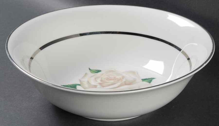 Gray Rose 9" Round Vegetable Bowl by Embassy (American)-1