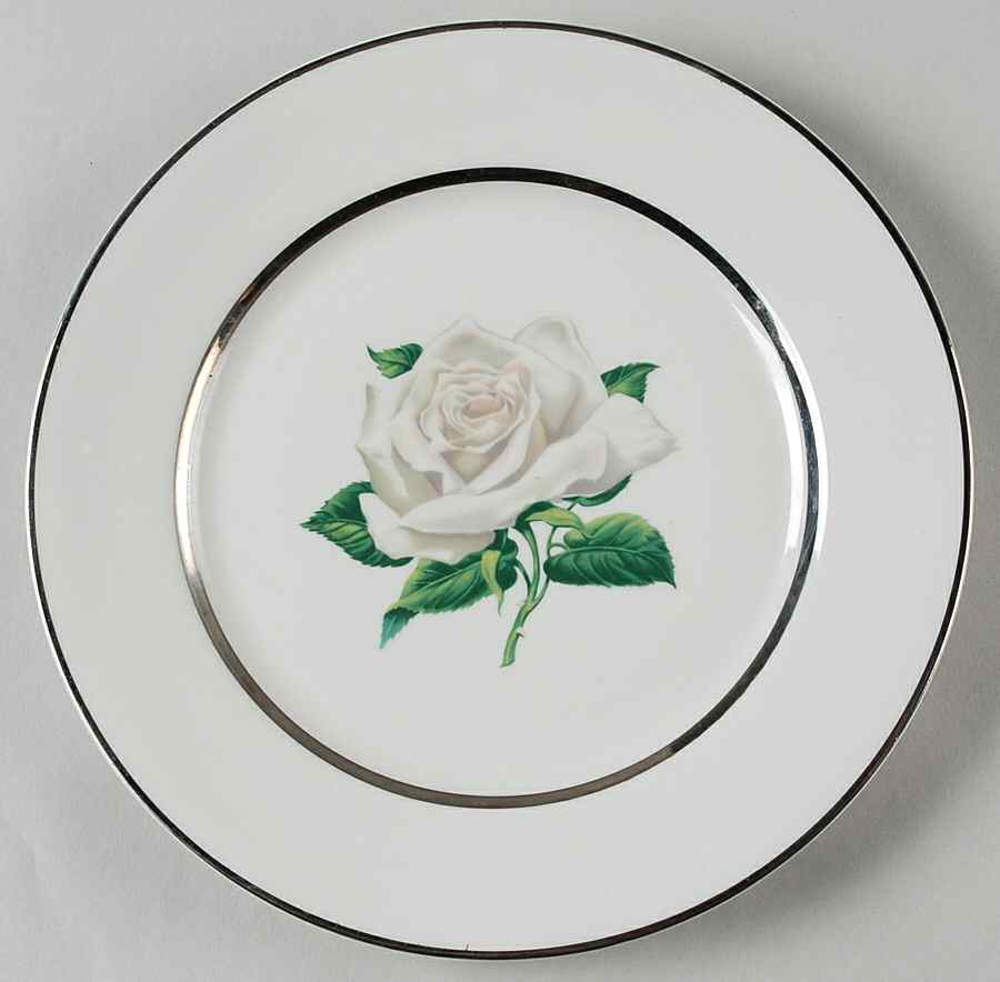 Gray Rose Salad Plate by Embassy (American)-1