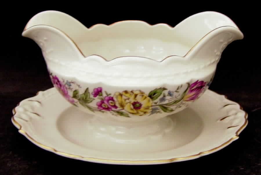 Lord Mayfair Gravy Boat with Attached Underplate by Embassy (American)-1