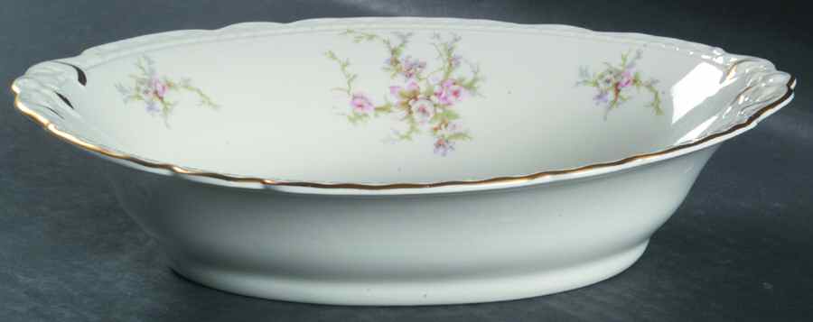 Sandra 10" Oval Vegetable Bowl by Embassy (American)-1