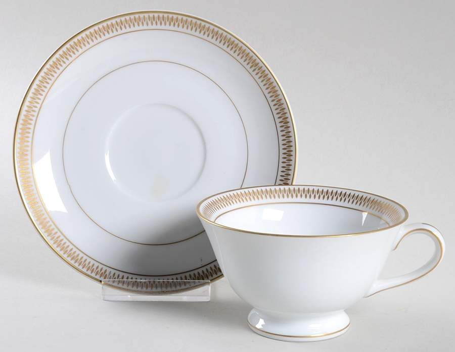 Dalene Footed Cup & Saucer Set by Emdeko-1