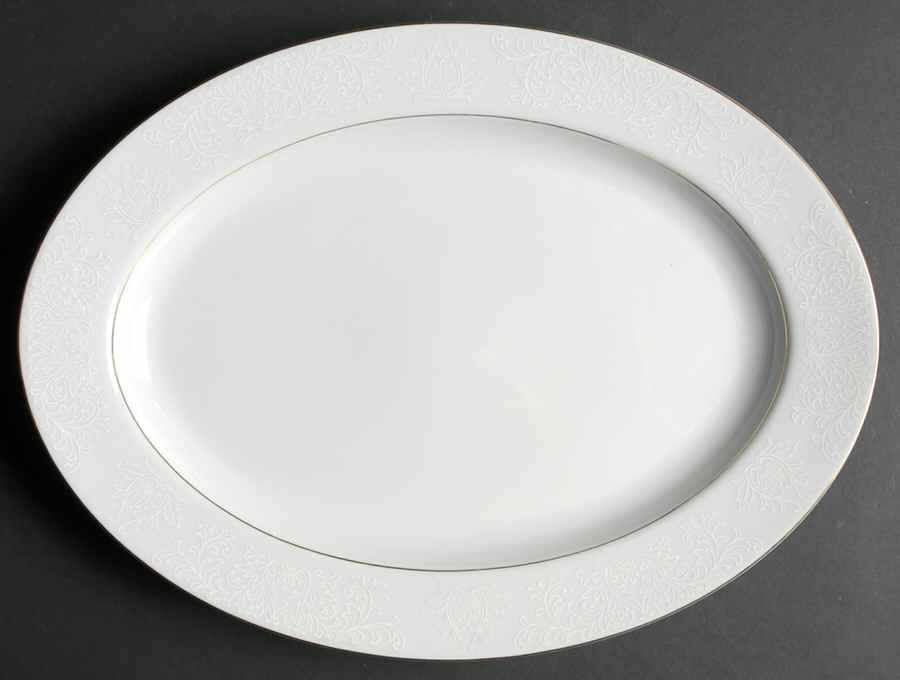 Touch of Gold (Japan) 14" Oval Serving Platter by Embassy (Japan)-1