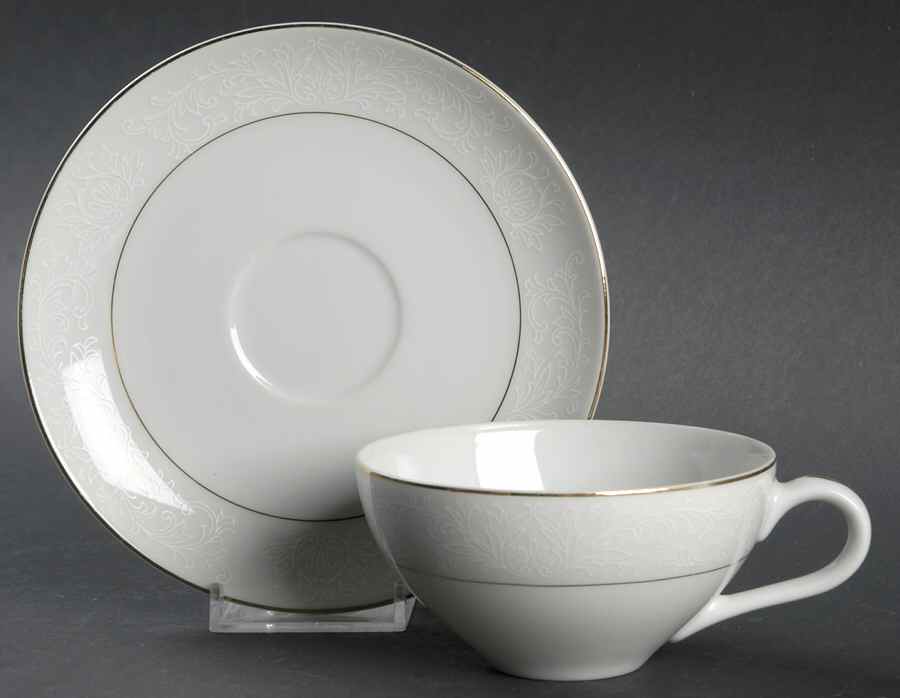 Touch of Gold (Japan) Flat Cup & Saucer Set by Embassy (Japan)-1