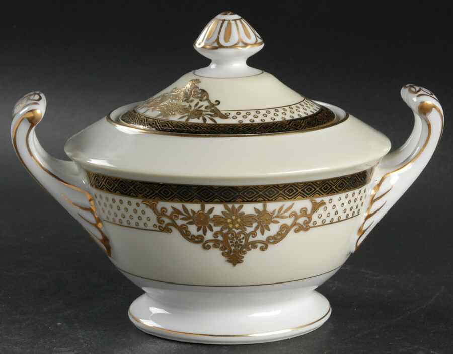 Ambassador Sugar Bowl & Lid by Empress (Japan)-1