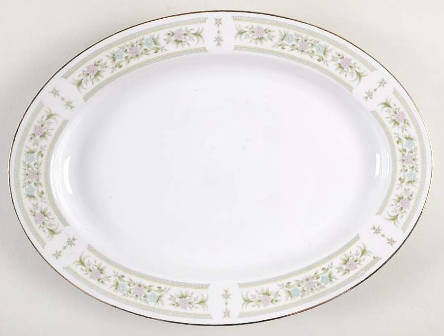 Arcadia 14" Oval Serving Platter by Empress (Japan)-1