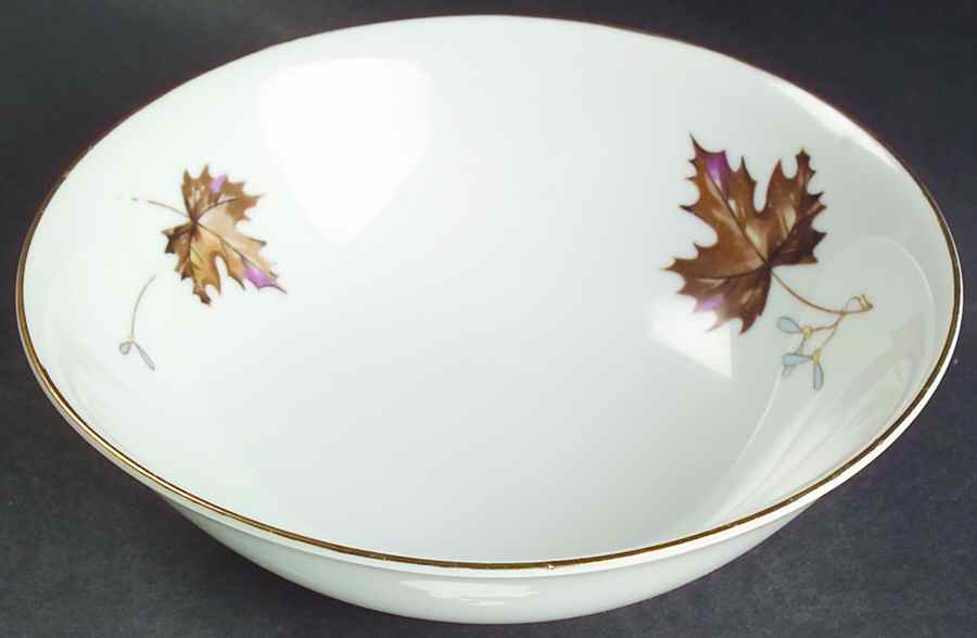 Autumn Leaves Coupe Cereal Bowl by Empress (Japan)-1
