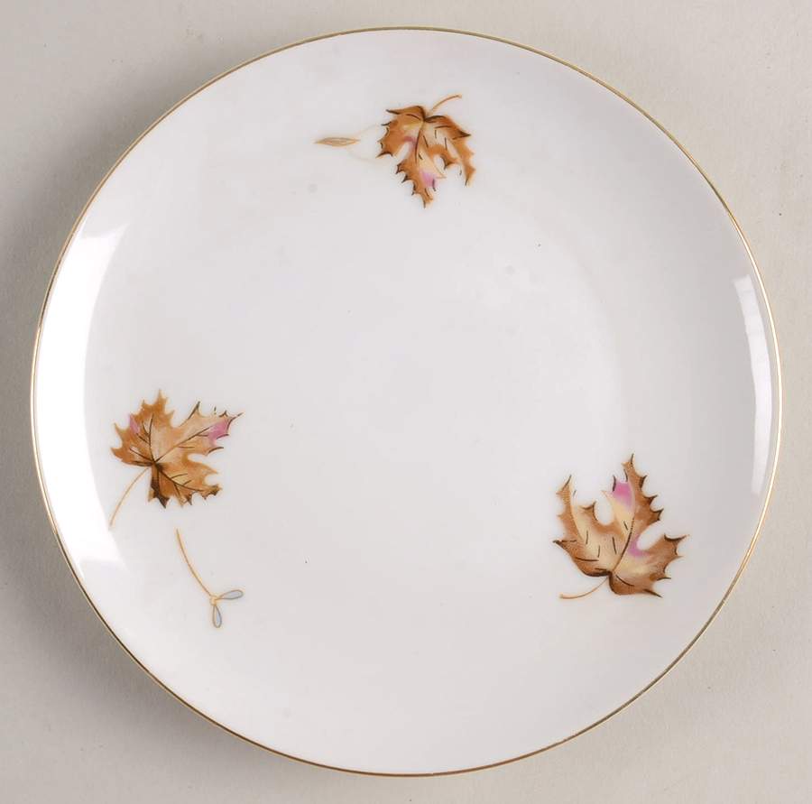 Autumn Leaves Bread & Butter Plate by Empress (Japan)-1