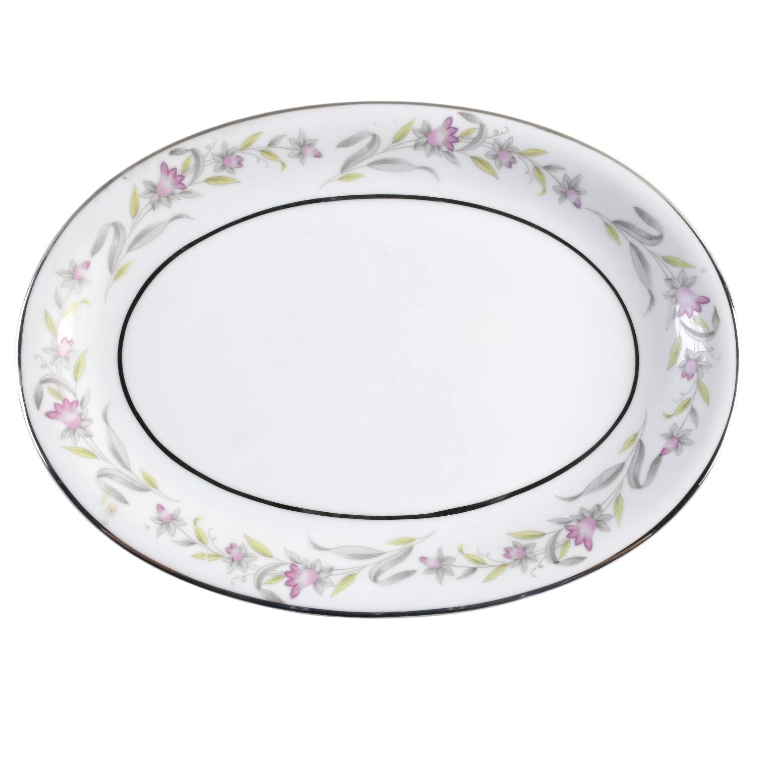 Bella Flora 14" Oval Serving Platter by Empress (Japan)-1