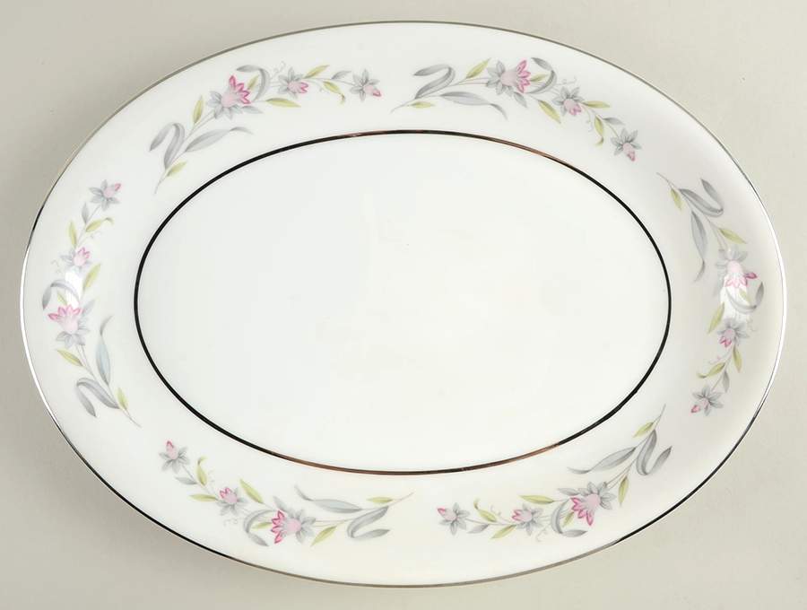 Bella Flora 16" Oval Serving Platter by Empress (Japan)-1