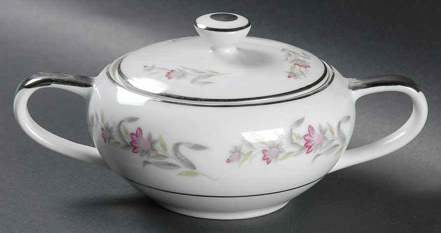 Bella Flora Sugar Bowl & Lid by Empress (Japan)-1