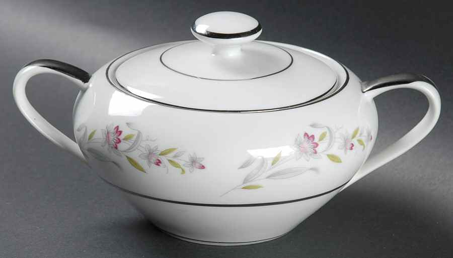 Bella Flora Sugar Bowl & Lid by Empress (Japan)-1