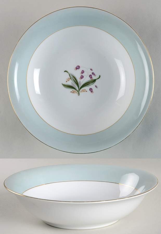 Blue Belle 9" Round Vegetable Bowl by Empress (Japan)-1