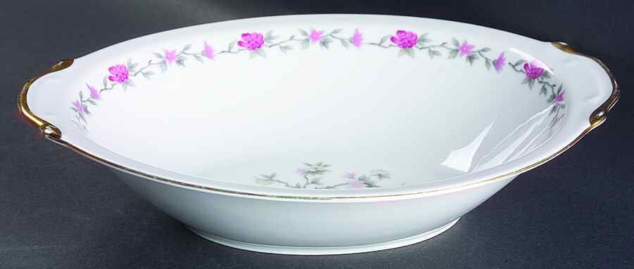 Blossom Time 10" Oval Vegetable Bowl by Empress (Japan)-1