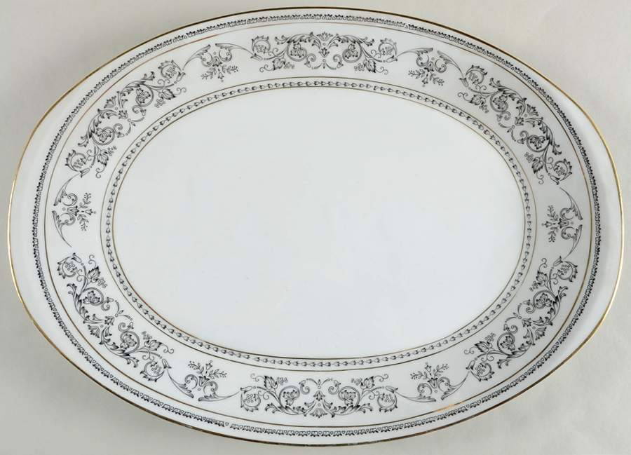 Carillon 16" Oval Serving Platter by Empress (Japan)-1