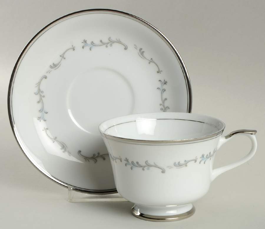 Celebrity Celebration Footed Cup & Saucer Set by Empress (Japan)-1
