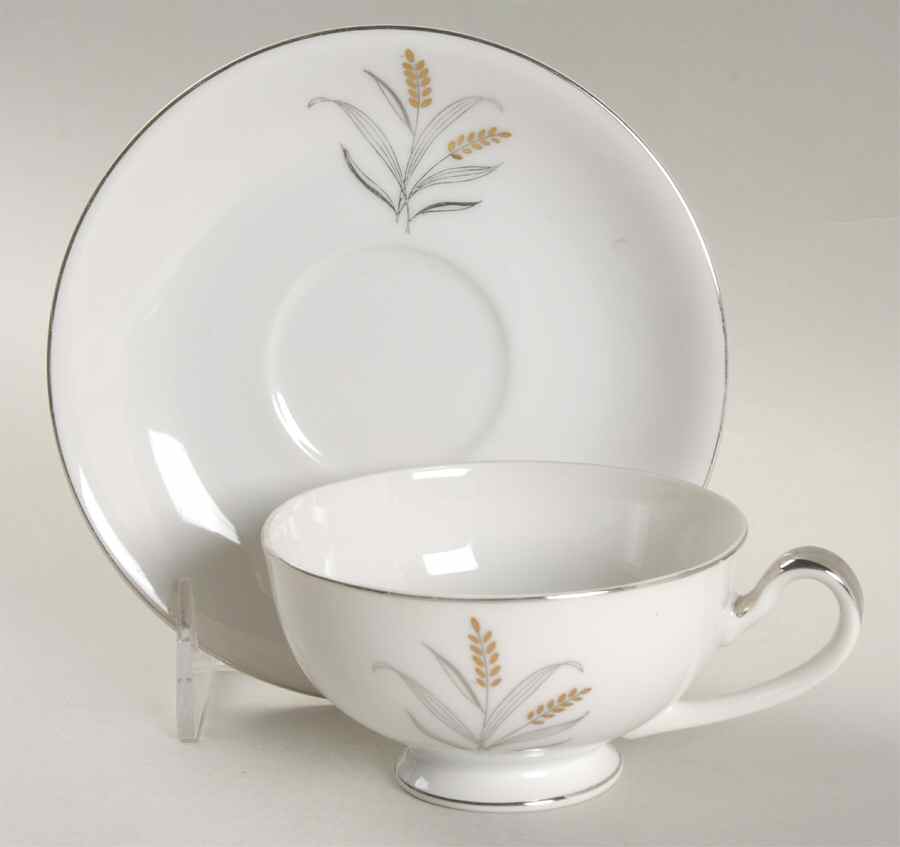 Concerto Footed Cup & Saucer Set by Empress (Japan)-1
