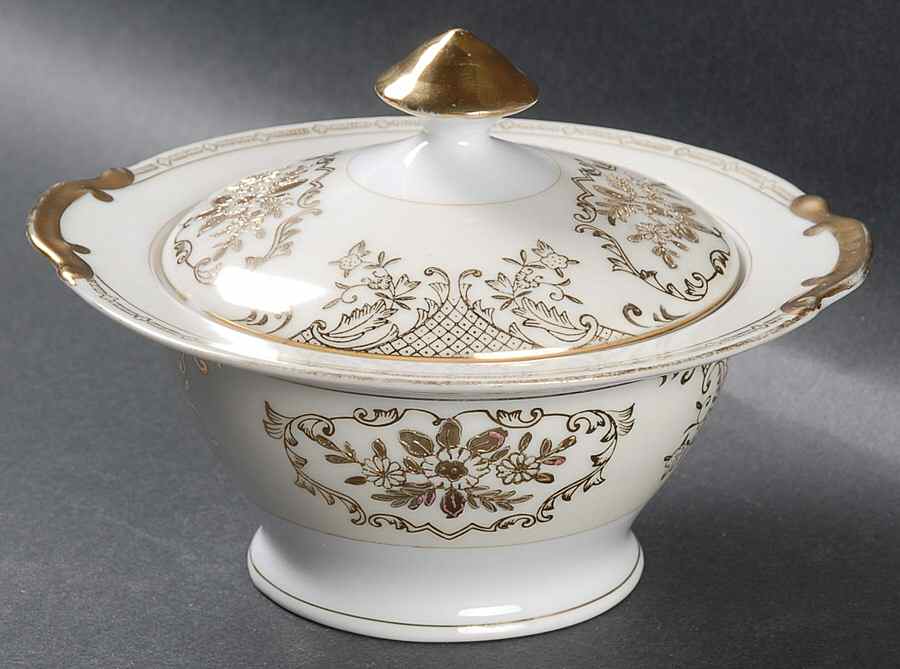 Coronation Sugar Bowl & Lid by Empress (Japan)-1