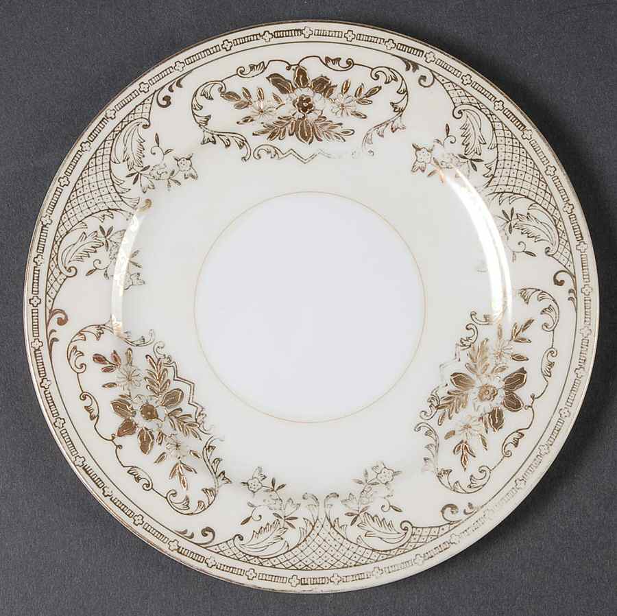 Coronation Bread & Butter Plate by Empress (Japan)-1
