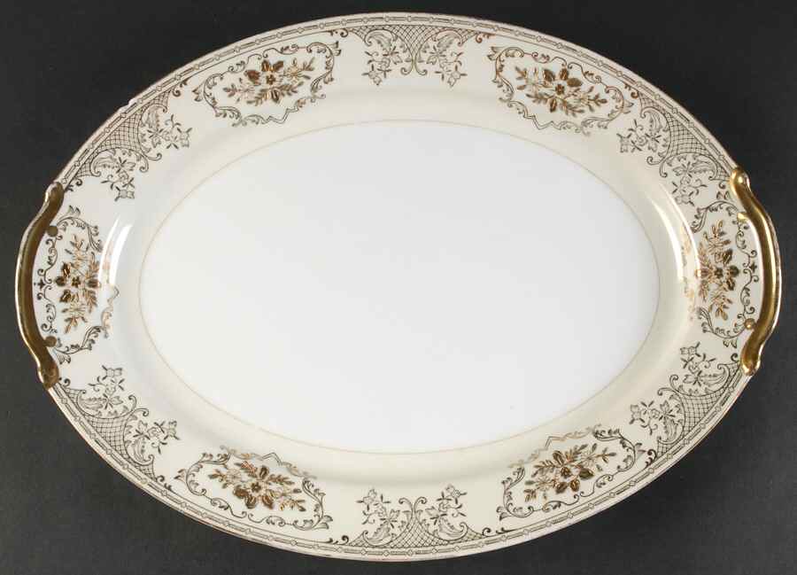 Coronation 16" Oval Serving Platter by Empress (Japan)-1