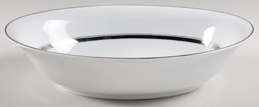 Crown Platinum 10" Oval Vegetable Bowl by Empress (Japan)-1
