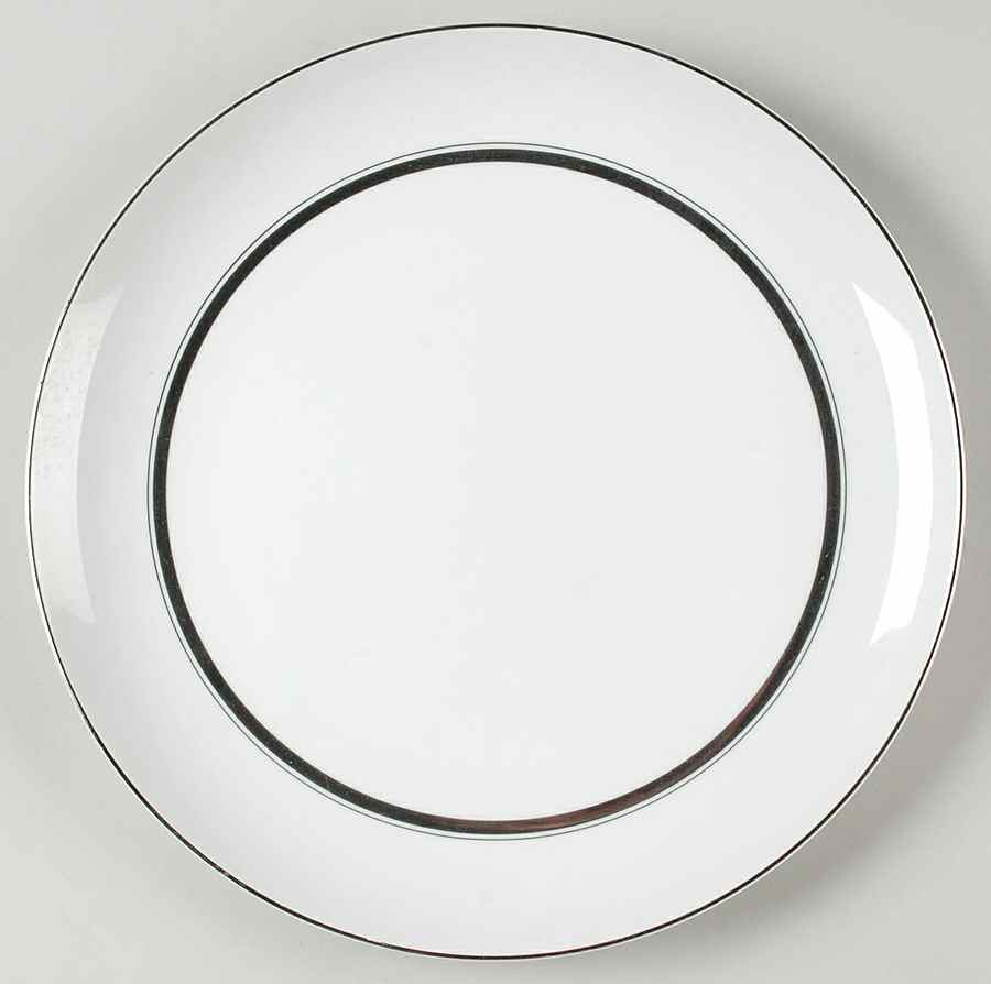 Crown Platinum 12" Chop Plate (Round Platter) by Empress (Japan)-1