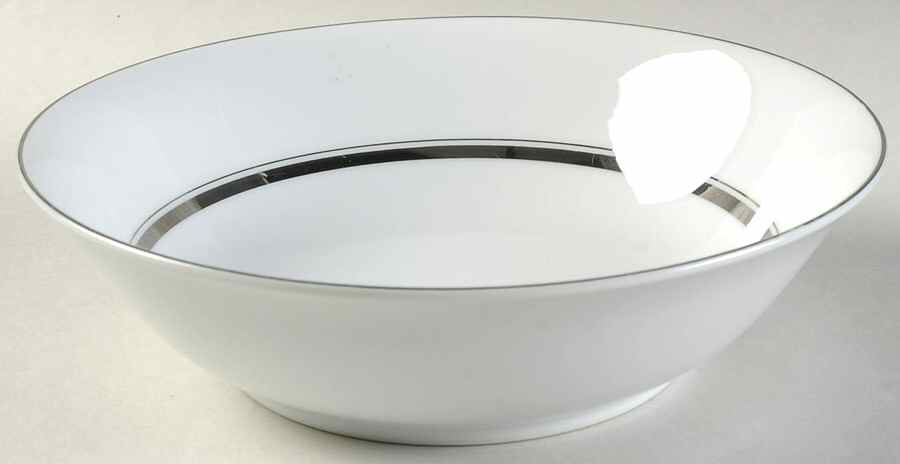 Crown Platinum 9" Round Vegetable Bowl by Empress (Japan)-1