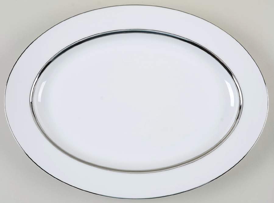 Crown Platinum 14" Oval Serving Platter by Empress (Japan)-1