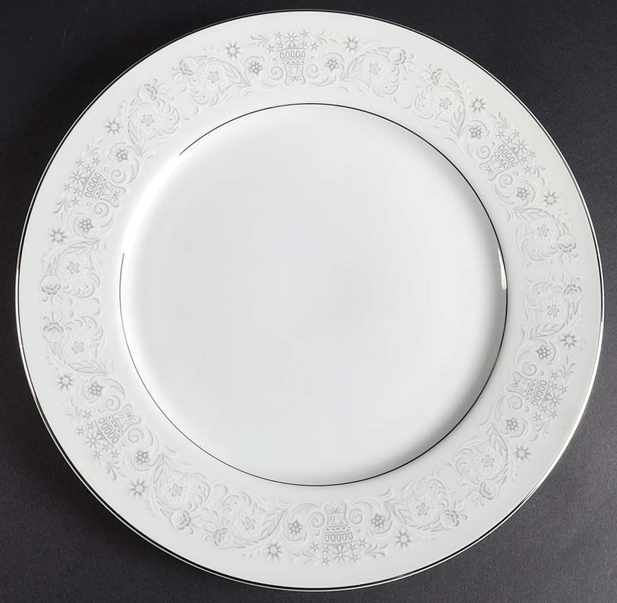Damask 12" Chop Plate (Round Platter) by Empress (Japan)-1