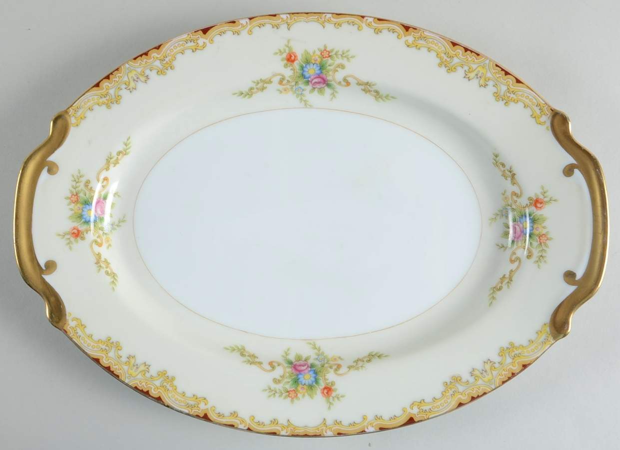 Darendale 11" Oval Serving Platter by Empress (Japan)-1