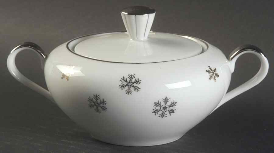 Dawn Sugar Bowl & Lid by Empress (Japan)-1