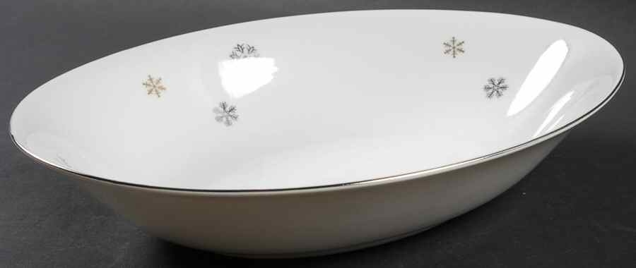 Dawn 10" Oval Vegetable Bowl by Empress (Japan)-1