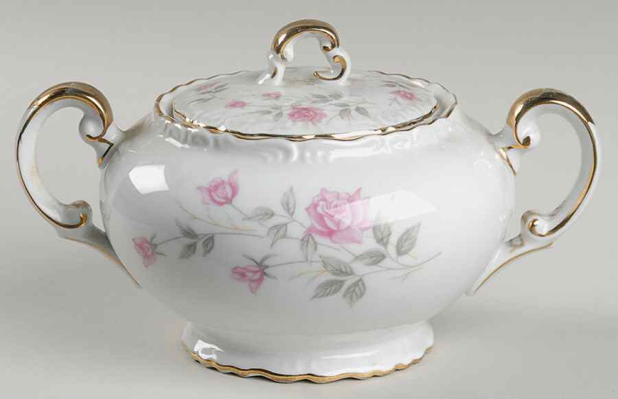 Dresdina Sugar Bowl & Lid by Empress (Japan)-1