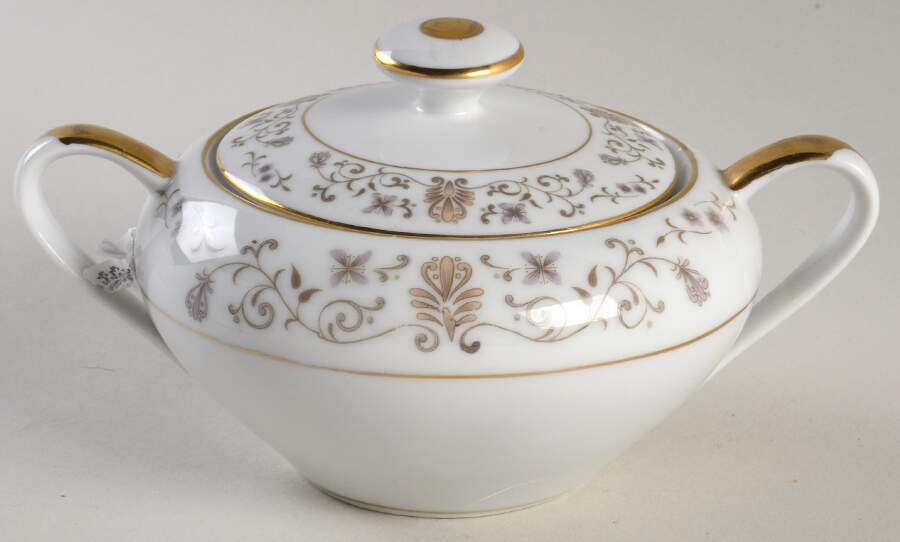 Duchess Sugar Bowl & Lid by Empress (Japan)-1
