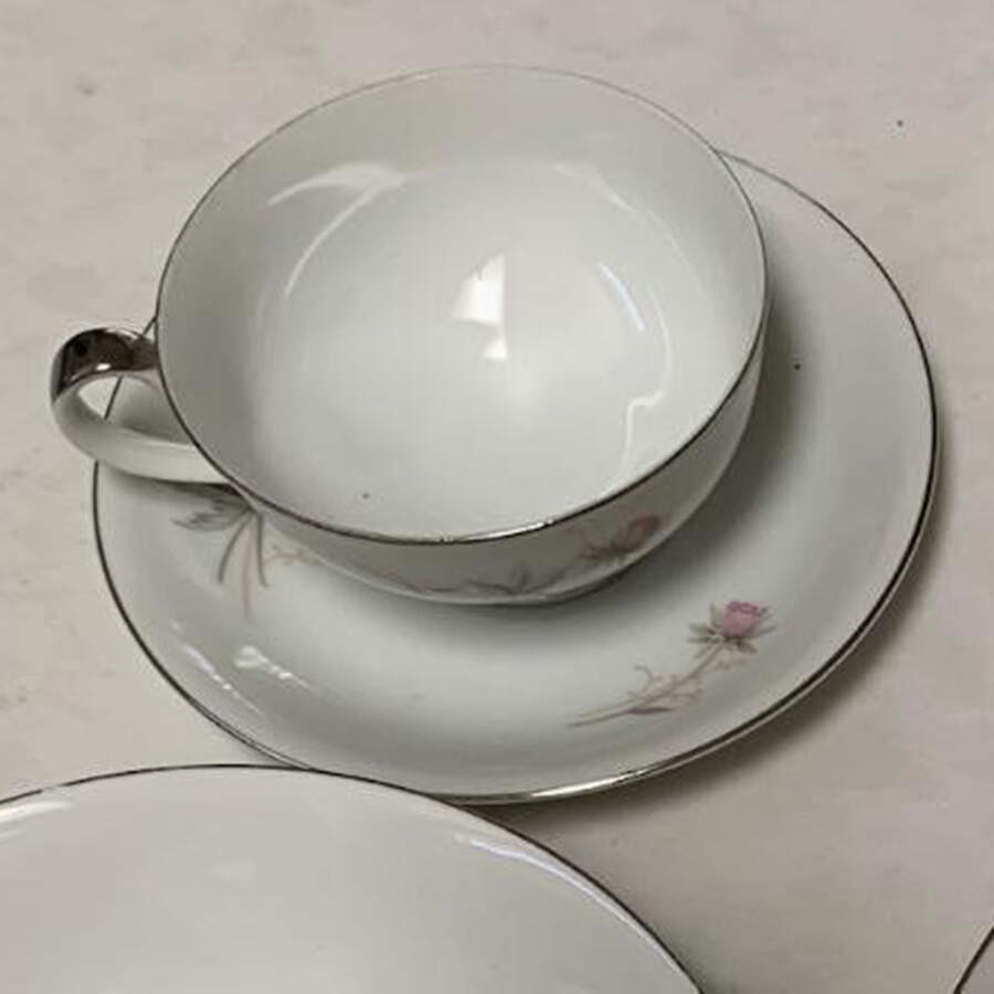 Duet Flat Cup & Saucer Set by Empress (Japan)-1