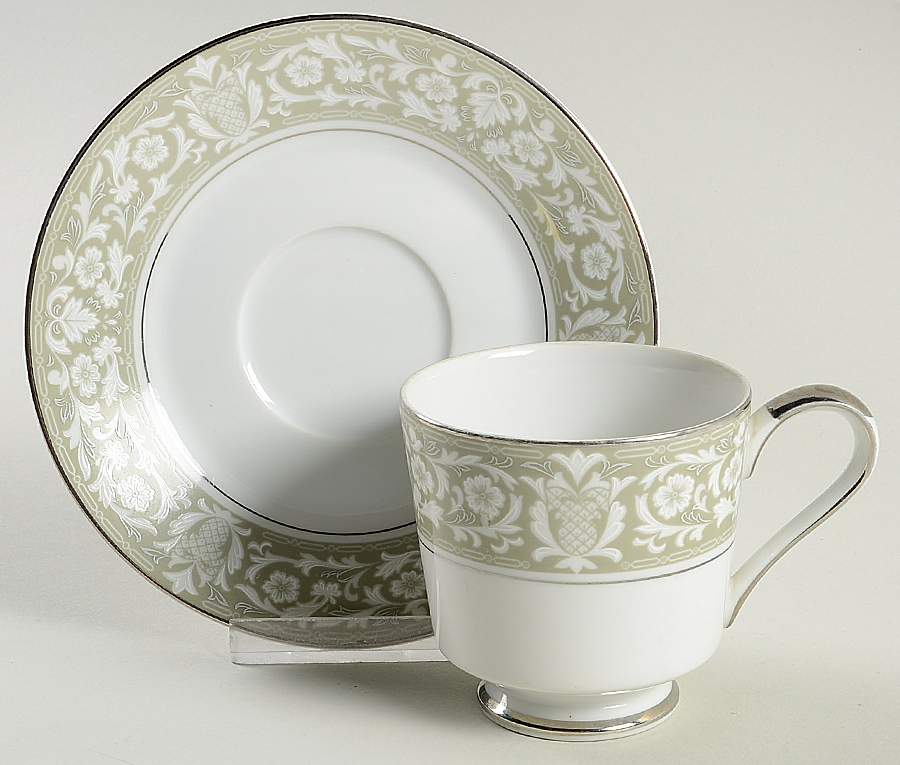Eldorado Footed Cup & Saucer Set by Empress (Japan)-1
