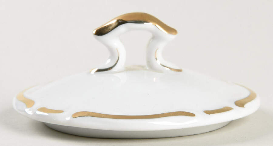 Elegant Rose Lid for Sugar Bowl by Empress (Japan)-1