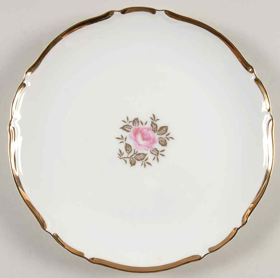 Elegant Rose Salad Plate by Empress (Japan)-1