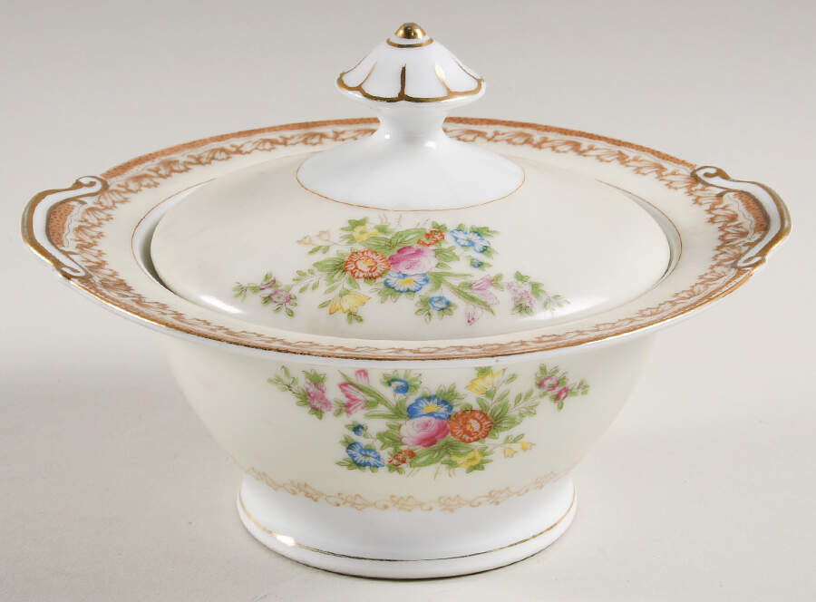 EMP1 Sugar Bowl & Lid by Empress (Japan)-1