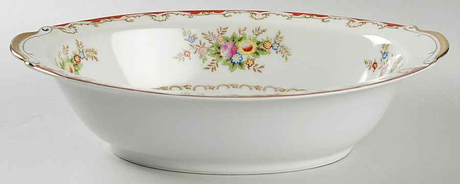 EMP11 10" Oval Vegetable Bowl by Empress (Japan)-1