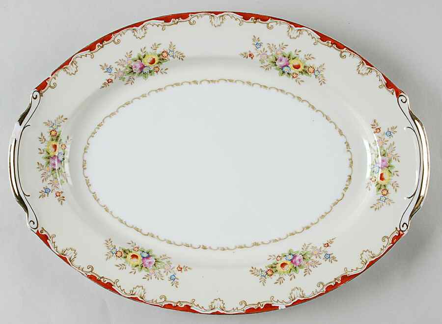 EMP11 14" Oval Serving Platter by Empress (Japan)-1