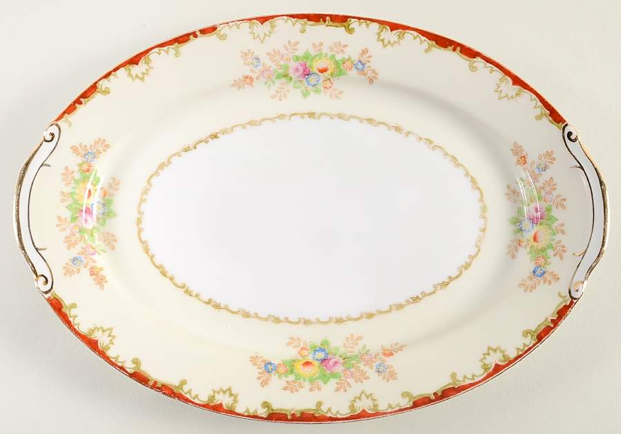 EMP11 11" Oval Serving Platter by Empress (Japan)-1
