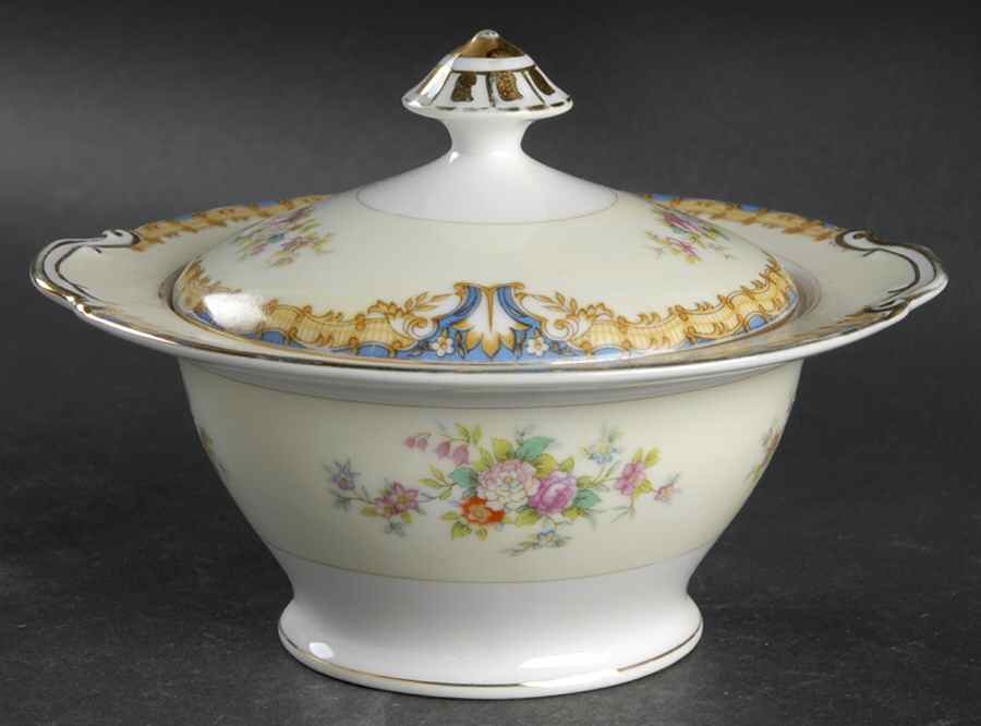 EMP2 Sugar Bowl & Lid by Empress (Japan)-1